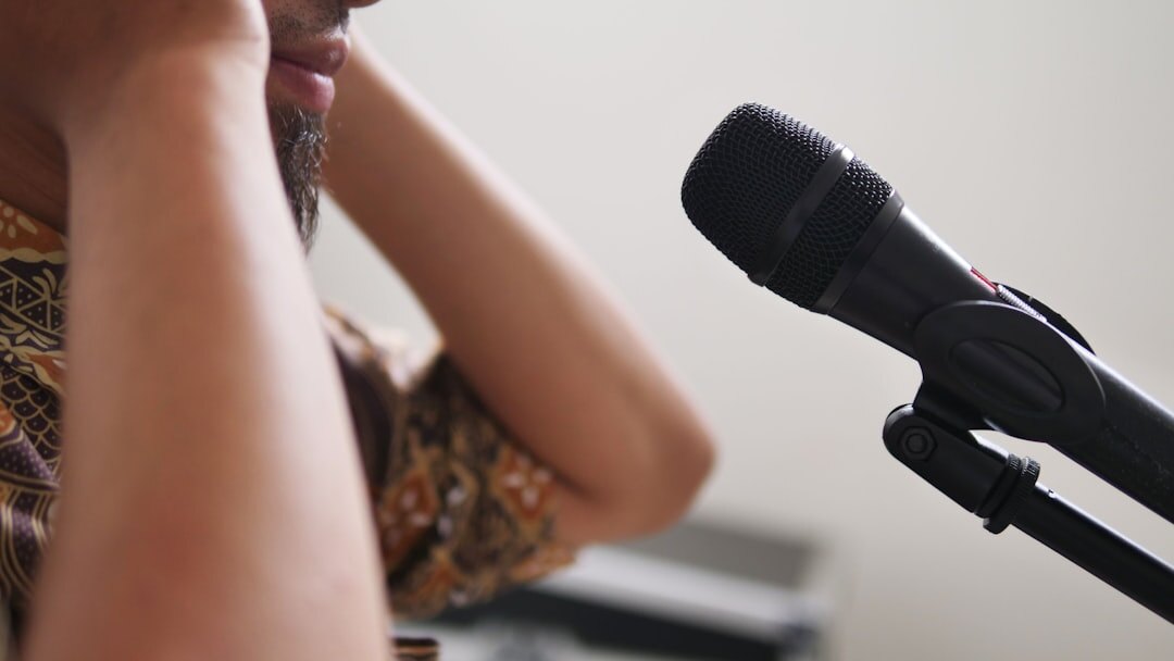 woman practicing public speaking