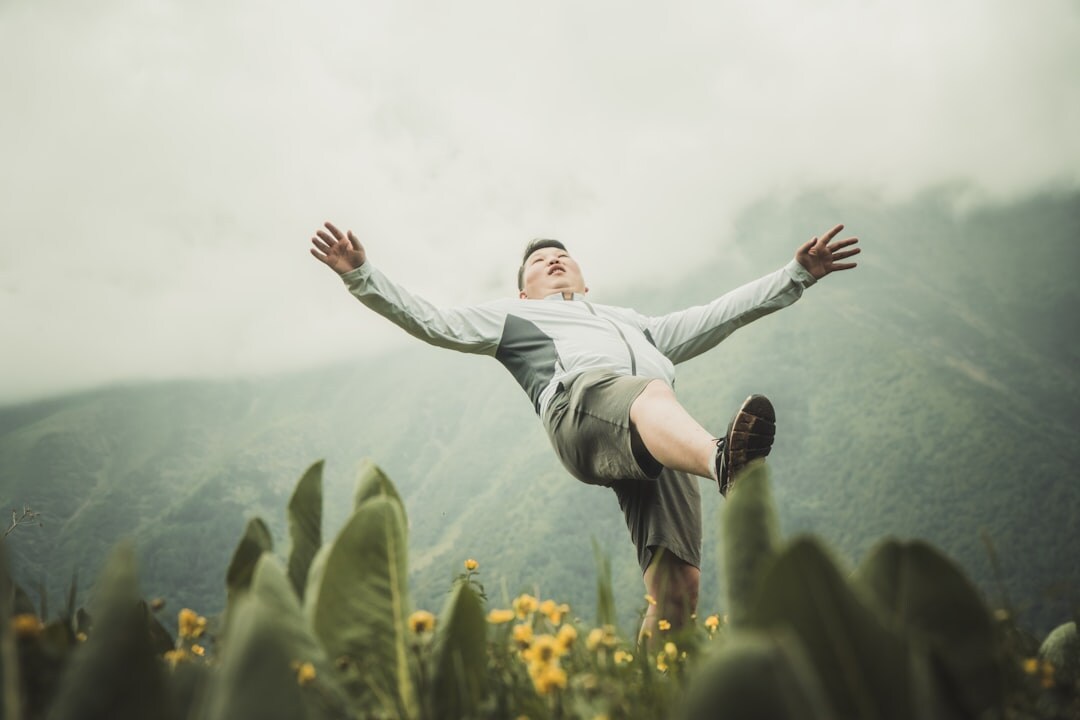 person investing in self development